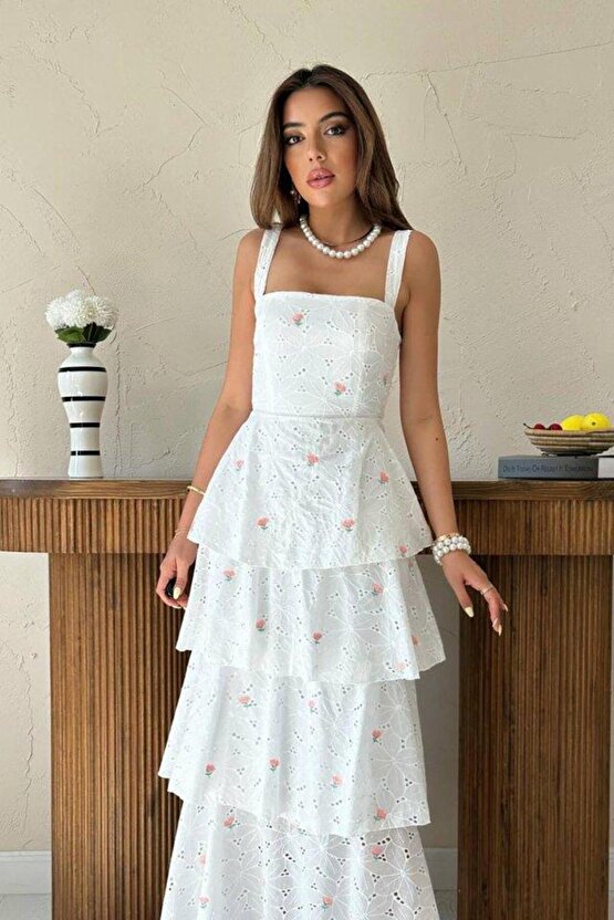 Şık ve Zarif Arkası Bağlamalı Pembe Elbise