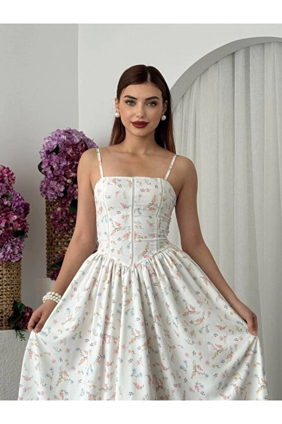 Pars İp Askılı Elbise