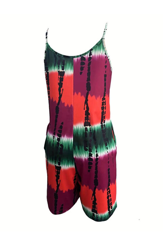 eyesof Kadın Ip Askılı Yuvarlak Yaka Cepli Kısa şort Süprem Takım