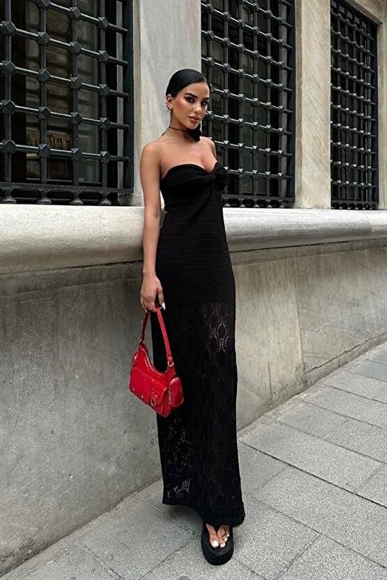 eyesof Eudora Ajurlu StraplezElbise 2771