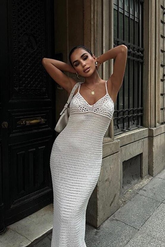 eyesof Artesmis Askılı Ajurlu Elbise 2773