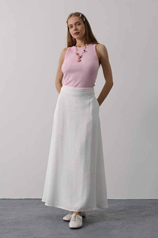 eyesof Keten Etek - Beyaz