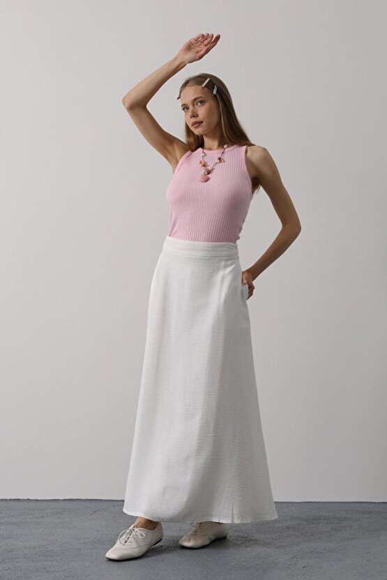 eyesof Keten Etek - Beyaz