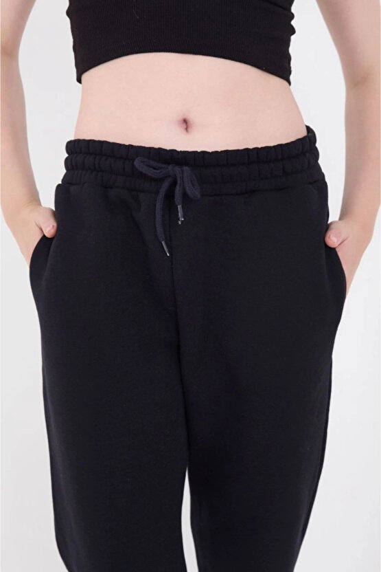 MDB Üç İplik Basic astikli Eşofman Pantolon acivert