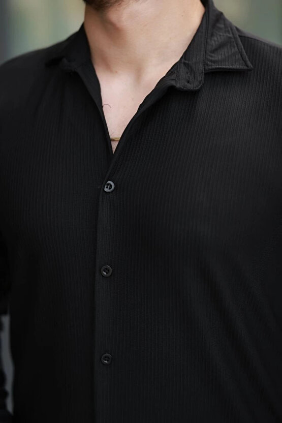 Erkek Fitilli Uzun Kollu Gömlek