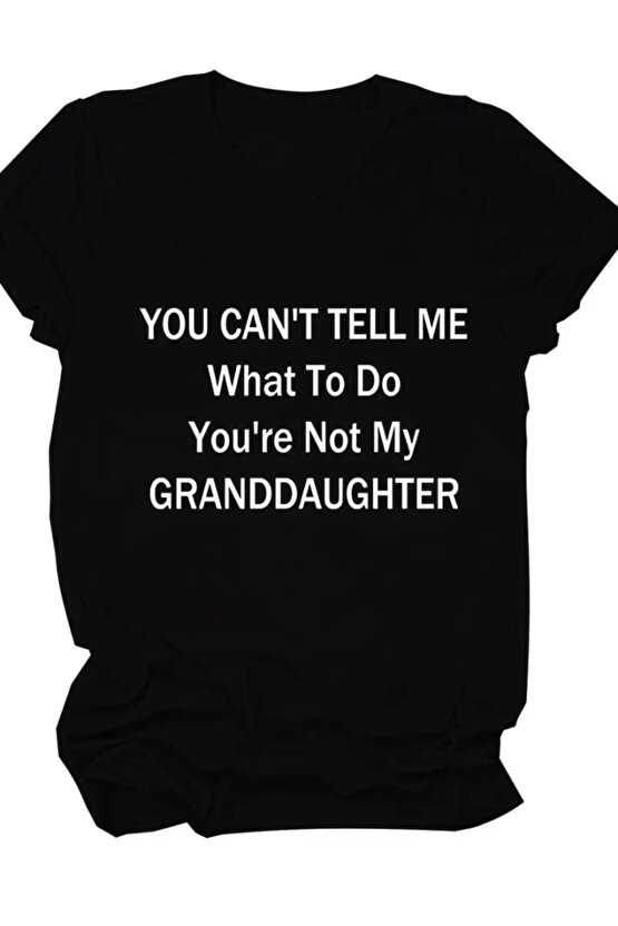 Baskılı Oversize Bisiklet Yaka T-shirt - Siyah