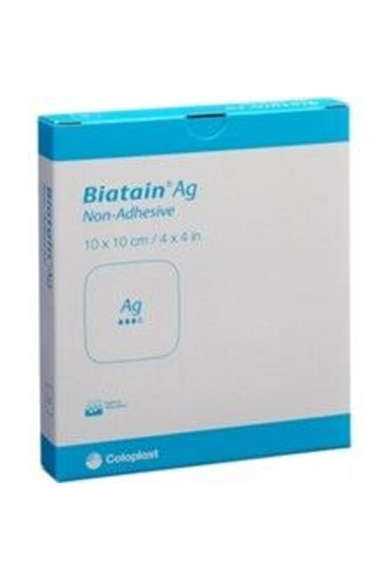 Coloplast Biatain Ag Yapışkansız Köpük Yara Örtüsü 10cmx10cm, 4,4mm 396220 (5