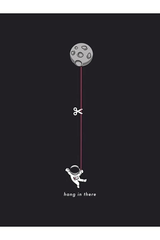 Erkek Baskılı Oversize T-shirt - Siyah