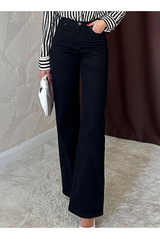 eyesof Siyah Comfy Jeans Pantolon