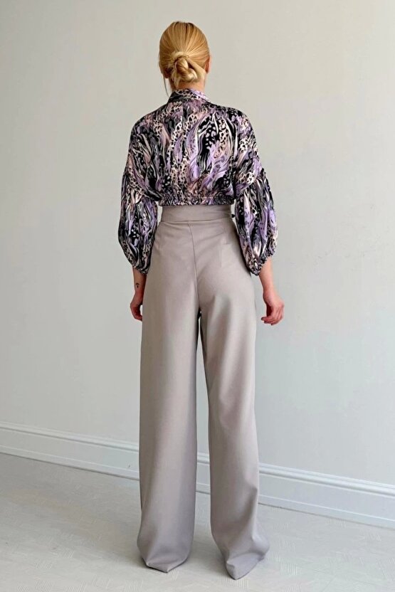 Beli astikli aten Gömlek ila