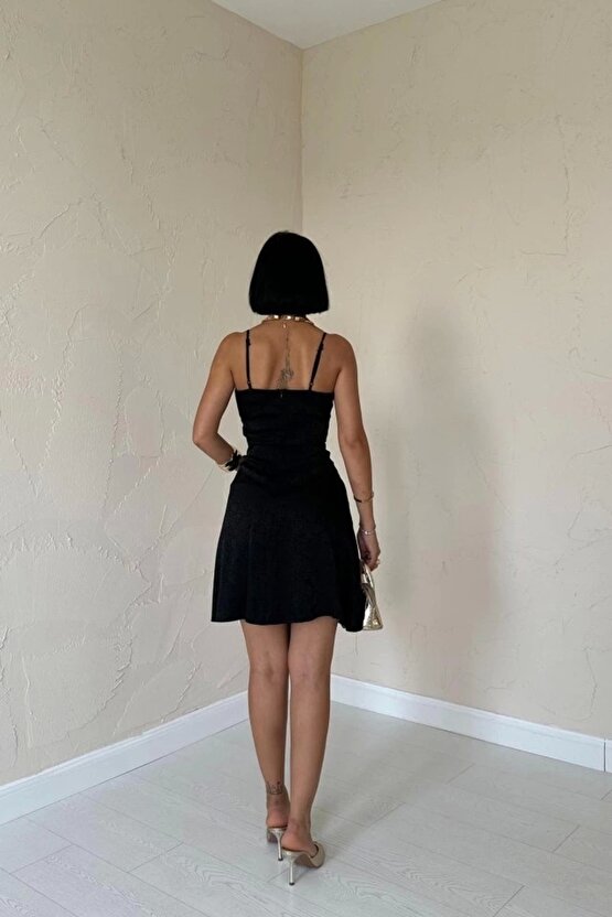 iyah Jakarlı Asimetrik Elbise