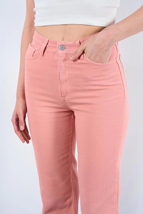 Strong Düz Pantolon Pudra