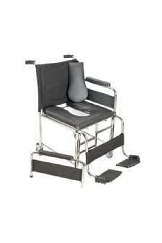 Deri Döşemeli Tekerlekli Klozet Yükseltici