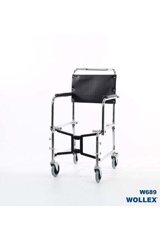 W689 Klozetli Tekerlekli Banyo Sandalyesi