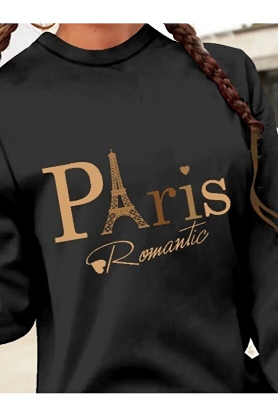 Kadın Uzun Kollu Bisiklet Yaka Yazılı Kısa Viskon Iki Iplik Elbise