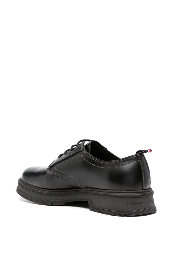 Tommy Hilfiger Abrasivato Leather Erkek Klasik Deri Ayakkabı