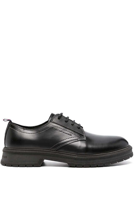 Tommy Hilfiger Abrasivato Leather Erkek Klasik Deri Ayakkabı