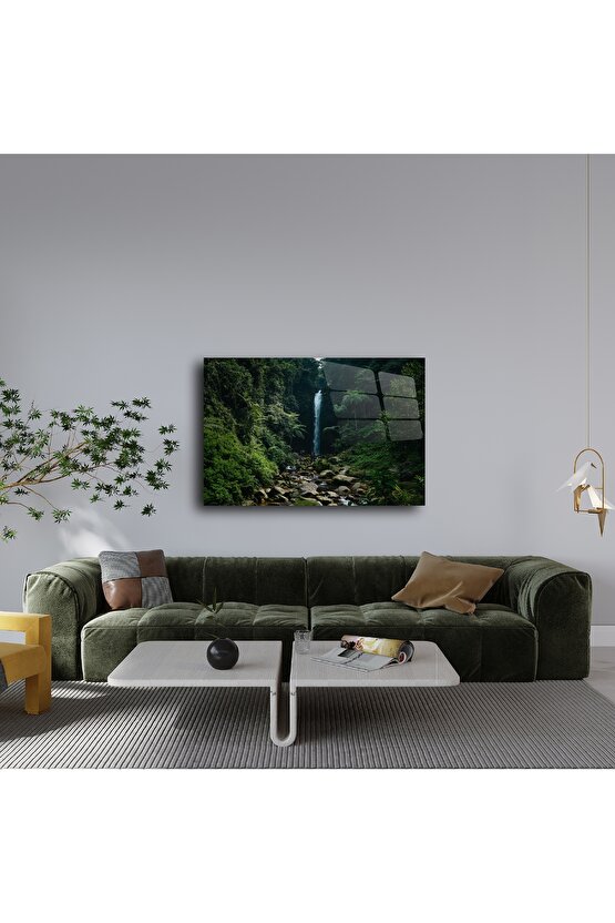 Lüks Doğa Manzaralı Cam Tablo