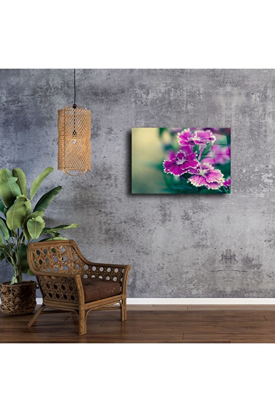 Lüks Parlak Çiçek Duvar Tablosu