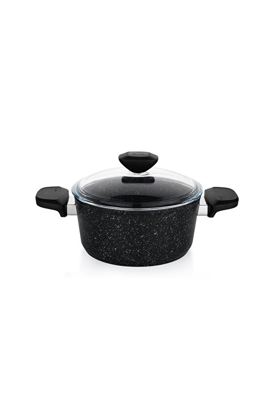 Etna Yanmaz Yapışmaz Tencere Seti 7 Parça-siyah