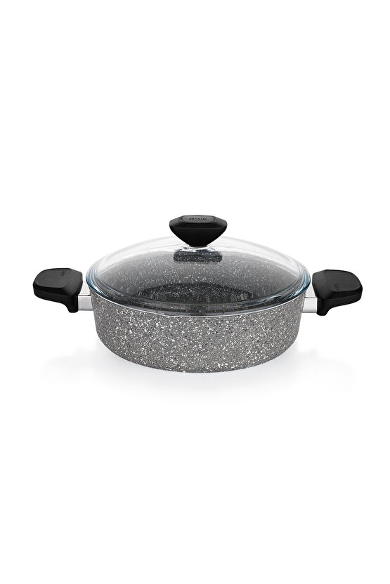 Etna Yanmaz Yapışmaz Tencere Seti 7 Parça-gri