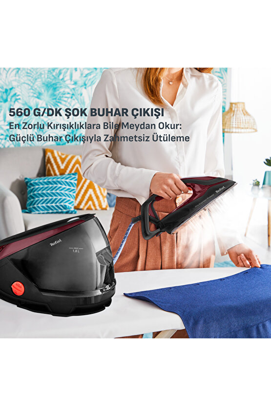 GV9230 Pro Express Protect 140 gr Sürekli ve 560 gr Şok Buharlı 2600 Watt Buhar Kazanlı Ütü
