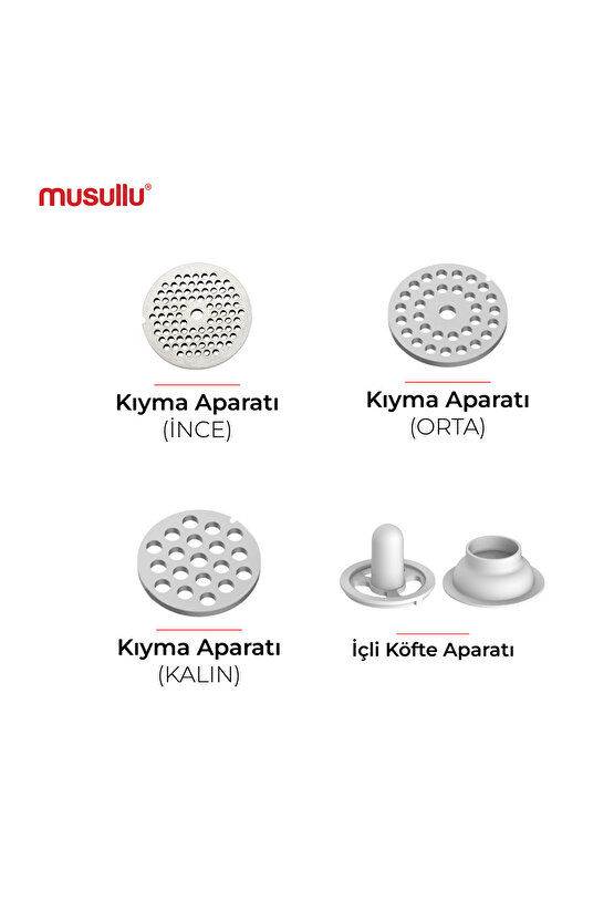 Et Kıyma Makinesi Ince Süzgeç 1800w