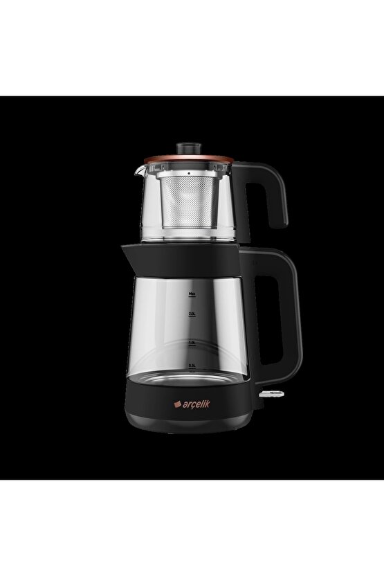 Cm 6964 S Resital Siyah 1900 W Cam Demlikli Çay Makinesi