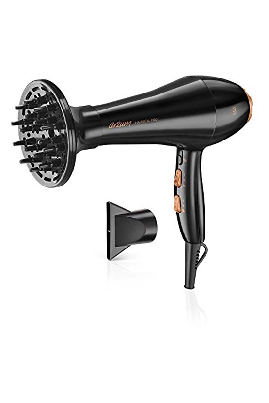 Ar5009 Haırstıl Pro Profesyonel Sac Kurutma Makinesi, Siyah