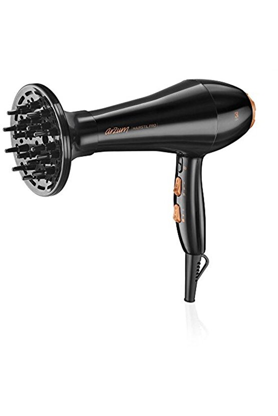 Ar5009 Haırstıl Pro Profesyonel Sac Kurutma Makinesi, Siyah