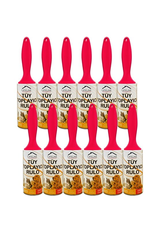 Eko Tüy Toplayıcı Rulo 12 Adet Kedi Tüy Toplayıcı Köpek Tüy Toplayıcı