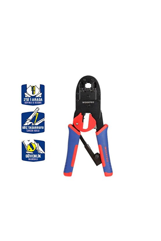 WP292001 RJ45RJ11RJ12RJ22 Profesyonel Konnektör Sıkma Pensesi