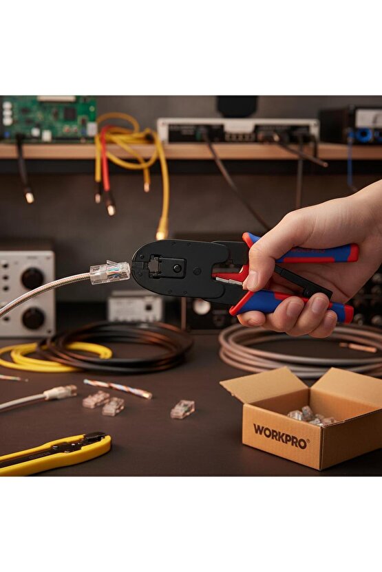 WP292001 RJ45RJ11RJ12RJ22 Profesyonel Konnektör Sıkma Pensesi