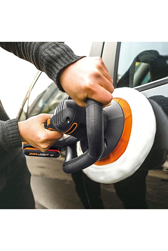 WX856.9 20Volt 254MM Şarjlı Orbital Polisaj Makinesi (Akü Dahil Değildir)