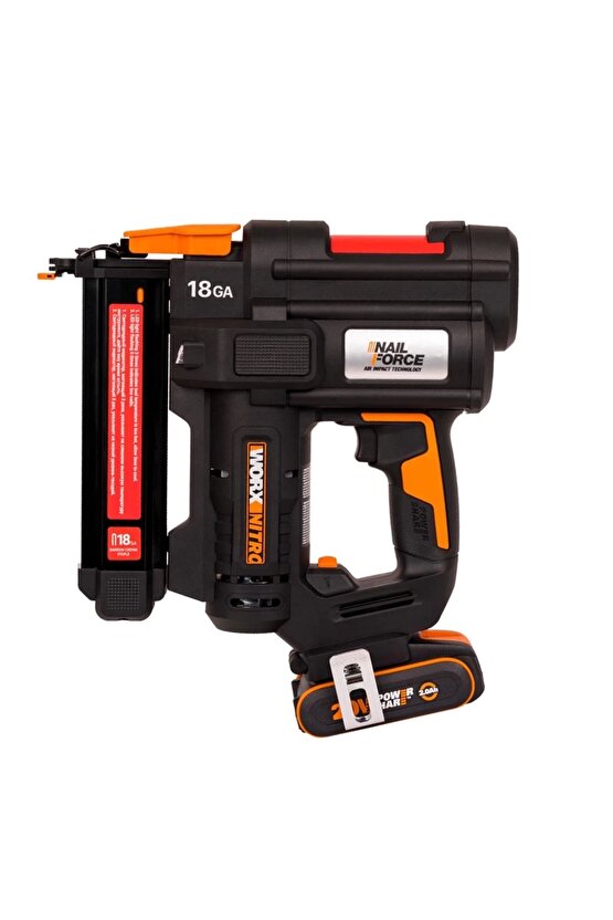 WX844 20Volt2.0Ah Li-ion 16-40mm Profesyonel Şarjlı Zımba Makinesi + 2700 Adet Yedek Zımba