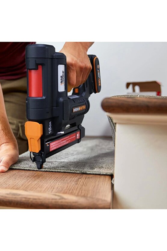 WX844 20Volt2.0Ah Li-ion 16-40mm Profesyonel Şarjlı Zımba Makinesi + 2700 Adet Yedek Zımba