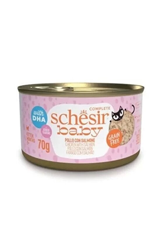 Baby Cat Tavuklu ve Somonlu Yavru Kedi Konservesi 1 Adet 70 Gr