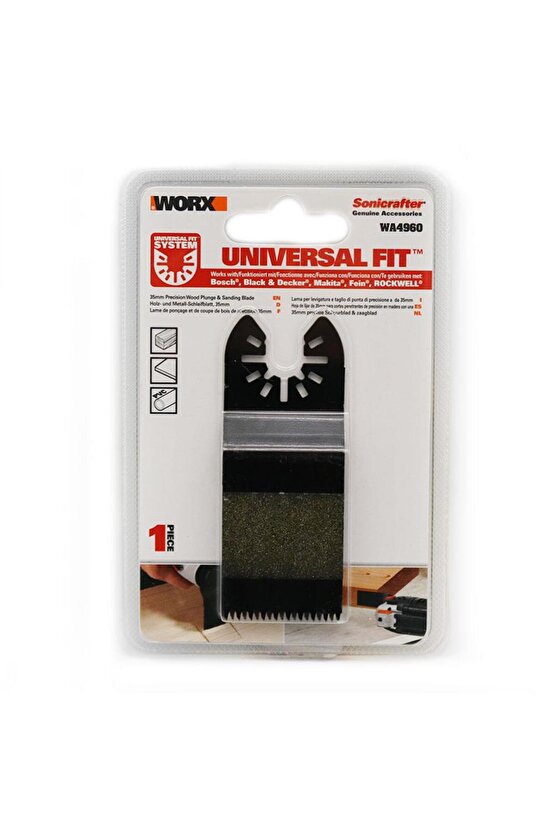 Wa4960 Çok Amaçlı Raspalama Makinası Için 35x40mm Ahşap, Pvc Universal Kesme Ve Zımparalama Bıç