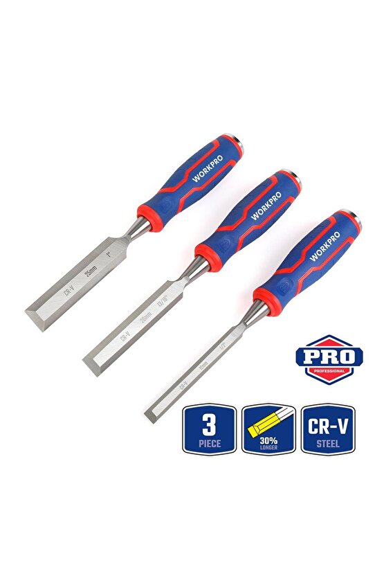 WP201301 12-20-25MM Üçlü Profesyonel İskarpela Seti