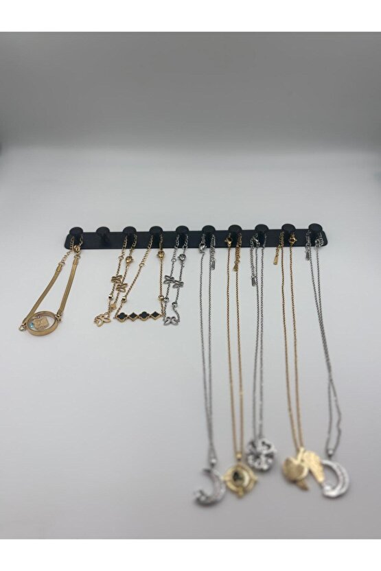 Takı Kanca Rayı Organizer Askılık 10 Bölmeli Askılık