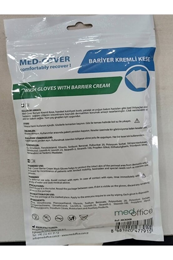 Med-cover Bariyer Kremli Kese 8li ( 3 Paket )