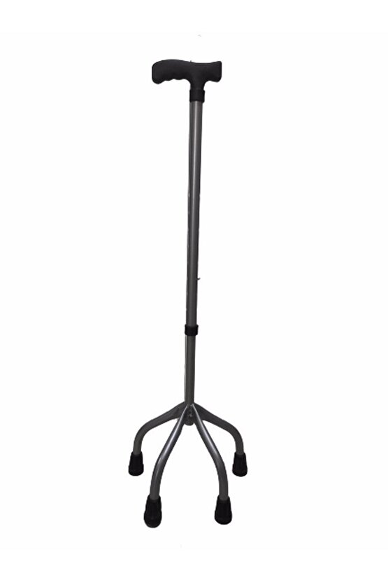 Tetrapot - 4 Ayaklı Baston - Denge Bastonu - Ayarlanabilir Baston - Asa - Sağ Ve Sol El Uyumlu