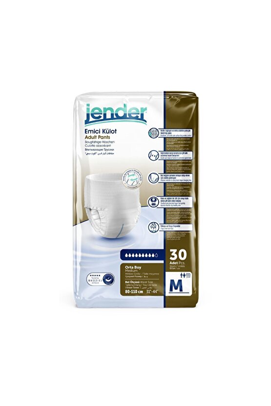 Emici Külot Yetişkin Bezi Medium 30x2 60 Adet Külot