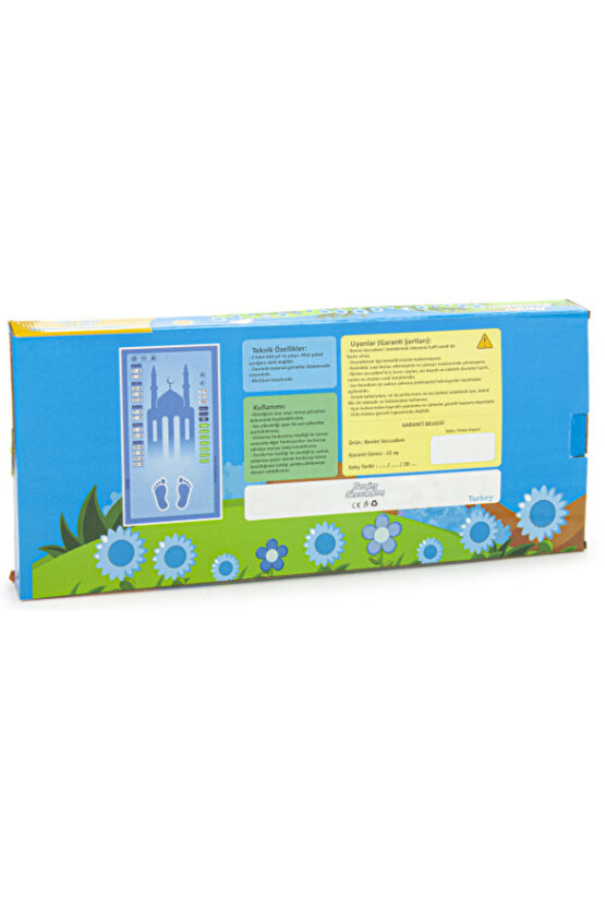 BENİM SECCADEM-ÇOCUKLAR İÇİN SESLİ KONUŞAN NAMAZ KILDIRAN SECCADE (MAVİ) TAM NAMAZ HOCASI HEDİYELİ!