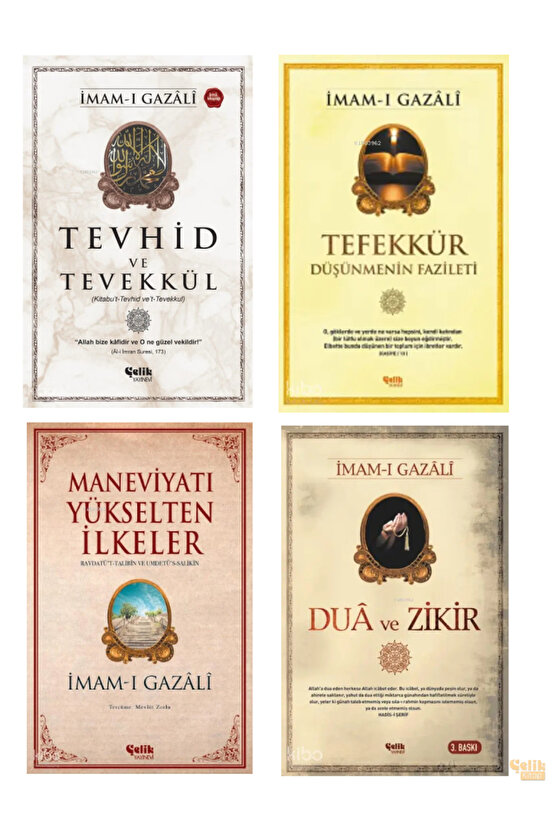Maneviyatı Yükselten İlkeler- Dua ve Zikir- Tefekkür- Tevhid ve Tevekkül -İmam Gazali 4 lü Set