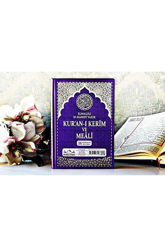 Kuranı Kerim Türkçe Meali Cami Boy 25x34 Mealli Kuran Mor Telefonda Sesli Dinleme Diyanet Mühürlü