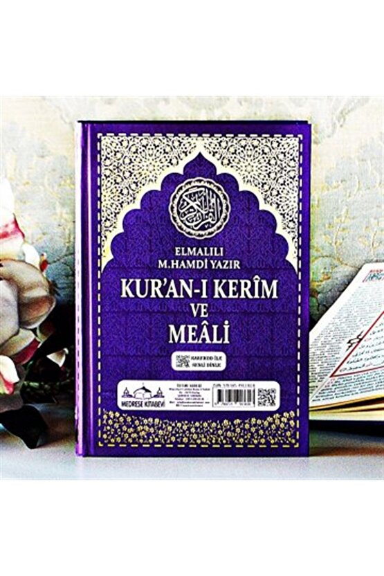 Kuranı Kerim Türkçe Meali Orta Boy 16*24 Mor Telefonda Sesli Dinleme Diyanet Mühürlü
