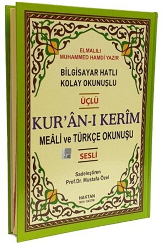Kuranı Kerim Mealli Türkçe Okunuşlu Latince Okunuşlu Arapça Rahle Boy 21-28 Cm Elmalılı Hamdi Yazır