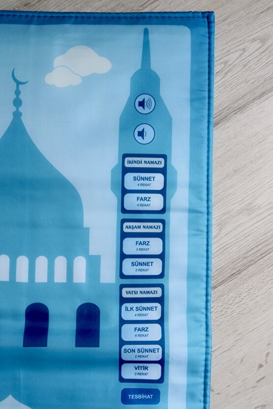 Oğlumun Sesli Benim Seccadesi S1015 Mavi