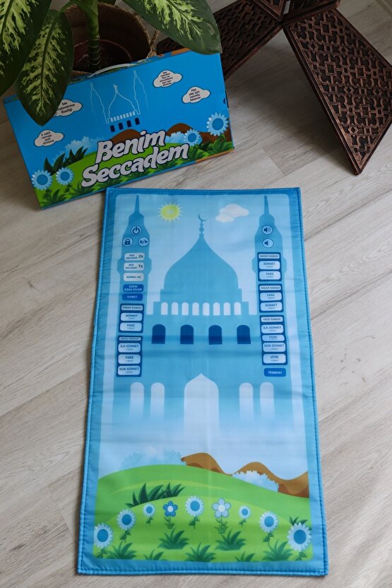 Oğlumun Sesli Benim Seccadesi S1015 Mavi